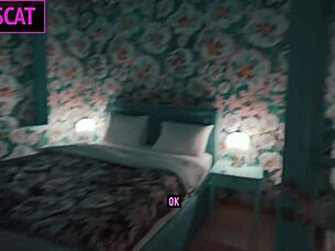 milf cant lie alone on vacation and comes to roommates shared bed for hard sex