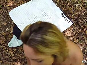 Junge Studentin Von Tinder Beim Ersten Date Im Wald Gefickt Mit Und Mit Handy Gefilmt - German Teen 18+