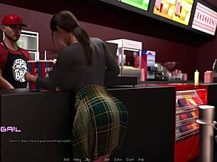 In the office, a full story unfolds where a horny seductive milf cheats on her husband with everyone around her.