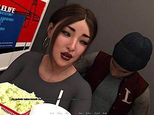 In the office, a full story unfolds where a horny seductive milf cheats on her husband with everyone around her.