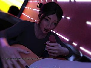 In the office, a full story unfolds where a horny seductive milf cheats on her husband with everyone around her.