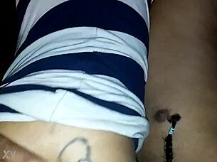 real couple having fun together