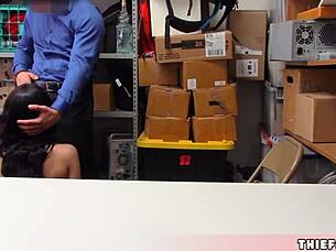 Oh man, I-I got caught shoplifting as this petite half black teen, and the mall cop just pounded my tiny interracial pussy so hard...