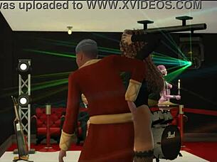 B-Yonce Double Penetrated In Wild Ebony Group Fame!