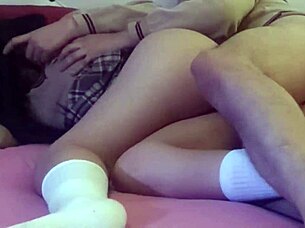 Hot Mexican Student Enjoys Creampie Fun In School Uniform