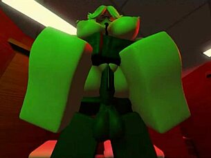 Blonde Snowbunny Takes Intense Railing From Big Black Cock In Wild Interracial Action On Roblox.