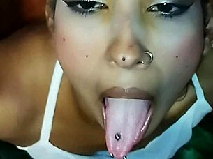 during her casting interview this peruvian latina teen confesses sexually while getting skinny homemade oral action complete on red