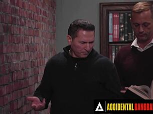 Horny Girl Double Penetrated in Classmate Gangbang