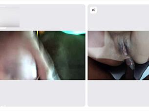 Amateur Couldn't Hold Back from Intense Arousal and Came in 1 Minute on Video Call