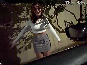 Outdoor Public Prostitute Takes Monster Cock Blowjob And Pussy Fucking From Big Cock Stranger In Intense Amateur Latina Action