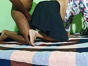 Indian Girl Enjoys Sexy Doggystyle With Husband's Friend