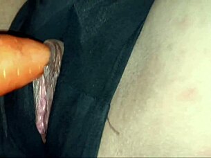 Oh God, How Does She Orgasm So Wildly By Stuffing Fruit Into Her Tight Wet Shaved Pussy?!