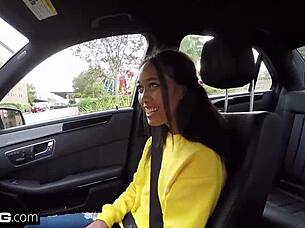 Asian Teen Aria Skye Gets Tight Pussy Pounded Outdoors!