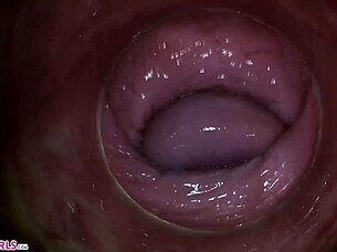 camera dives deep inside paula shys tight vagina during solo play