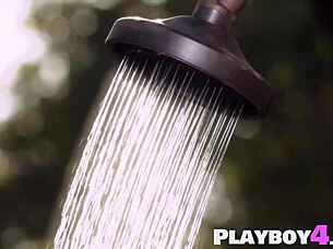 Will this sexy big tits redhead milf Jaime Edmondson strip naked outdoor and reveal everything?