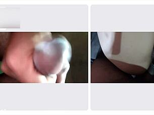 Amateur Couldn't Hold Back from Intense Arousal and Came in 1 Minute on Video Call