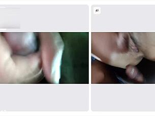 Amateur Couldn't Hold Back from Intense Arousal and Came in 1 Minute on Video Call