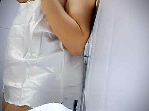 In a playful moment, the chubby babe explores her body, feeling the wetness build up naturally.