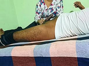 Indian Girl Enjoys Sexy Doggystyle With Husband's Friend