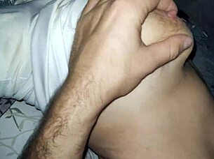 I feel so passionate kissing my partner during intense creampie assfucking in our amateur homemade pov video