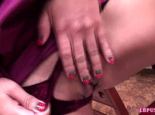 Post-Op Ladyboy Jui Toys Her Asian Pussy