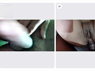 Amateur Couldn't Hold Back from Intense Arousal and Came in 1 Minute on Video Call