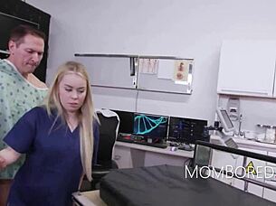 whoa, doctor and nurse get freeused by the patient in wild hospital threesome - haley spades missa mars