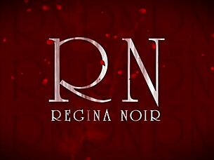 Halloween witch in pantyhose teases with pumpkins and broom in old house stairway performance