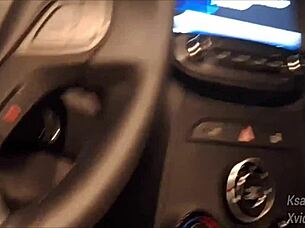 Risky public handjob for hot woman on street