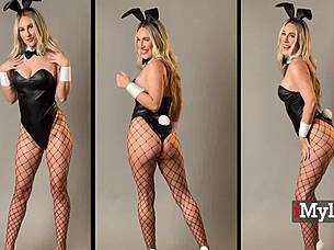 Whoa, Bunny Madison Rocks That Costume And Stockings While Getting Fucked Hard By Donnie Rock!