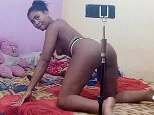 video call with beautiful young black myllena rios