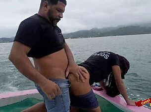 bareback anal sex on high seas  