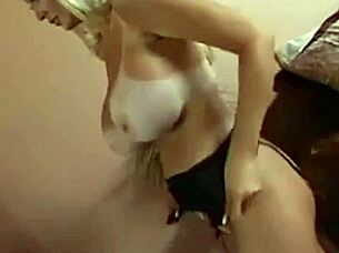 Big Tits Blonde Milf Sucks and Fucks