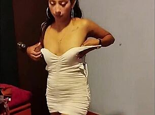 during her casting interview this peruvian latina teen confesses sexually while getting skinny homemade oral action complete on red