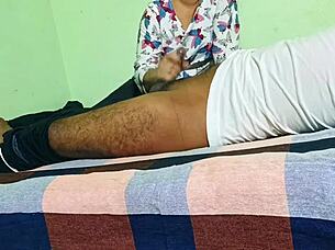 Indian Girl Enjoys Sexy Doggystyle With Husband's Friend