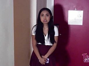 oh man, pervert professor seth brogan just cums inside hot coed luna mills after wild fucking session