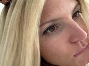 Catwoman cosplay features sexy horny amateur teen in solo webcam show with cute blonde skinny vibe