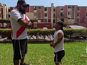 The mini personal trainer made the desperate big-ass Latina shake her hips in a wild sexual debut