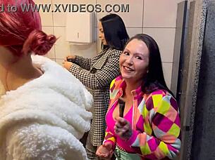 The bar with panties hanging from the ceiling features brazilian milf CREAMPIE action