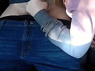 what if a cute teen gives public car blowjob and swallows massive load outdoors?