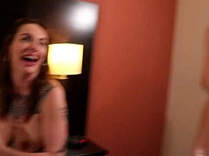 Tattooed Milf Parker Skyes Swallows Cum In Wet Blowbang With Interracial Gangbang Squad