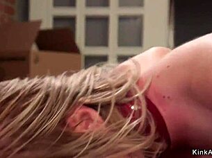 lesbian threesome explores double penetration with bondage and submission