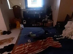 Monster Cock Locked in Cage for Old Anal Assfucking Action