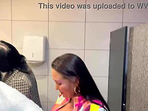 The bar with panties hanging from the ceiling features brazilian milf CREAMPIE action