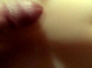 Blonde Teen 18+ Plays with Huge Toy Before Receiving Massive Cumshot on Big Tits