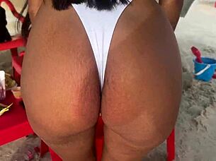 i went on holiday to the beach with friends during spring break and ended up in a wild 4some with young beach asses everywhere