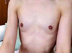 i pickup skinny japanese teen with small tits for first time uncensored jav casting using nipple clamps vibrator to intense orgasm masturbation