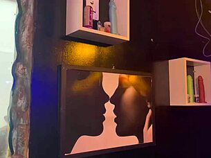 The bar with panties hanging from the ceiling features brazilian milf CREAMPIE action