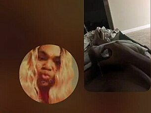 Masturbating with a random female