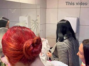 The bar with panties hanging from the ceiling features brazilian milf CREAMPIE action